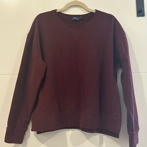 Polo by Ralph Lauren Burgundy Crewneck Sweatshirt